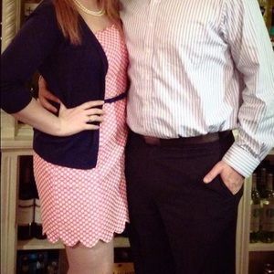 Pink and White Polka Dot Dress